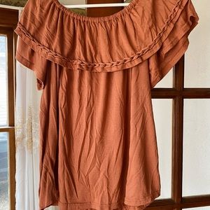 PinkBlush Maternity off the shoulder top. Size XL